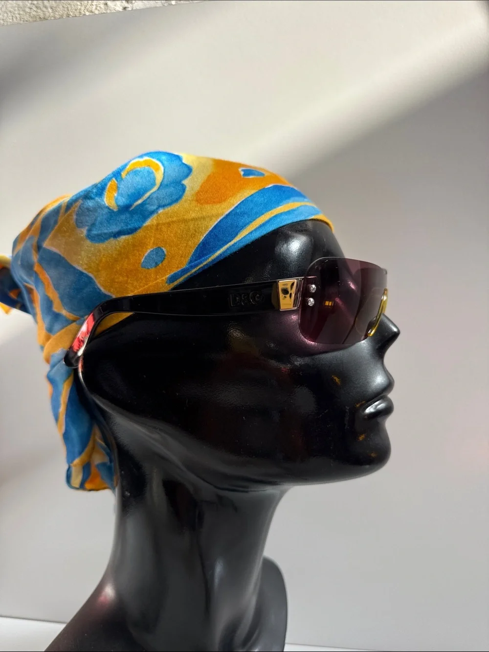 D&G Dolce & Gabbana Y2K Rimless Shield Sunglasses DD2059/S Mauve RARE